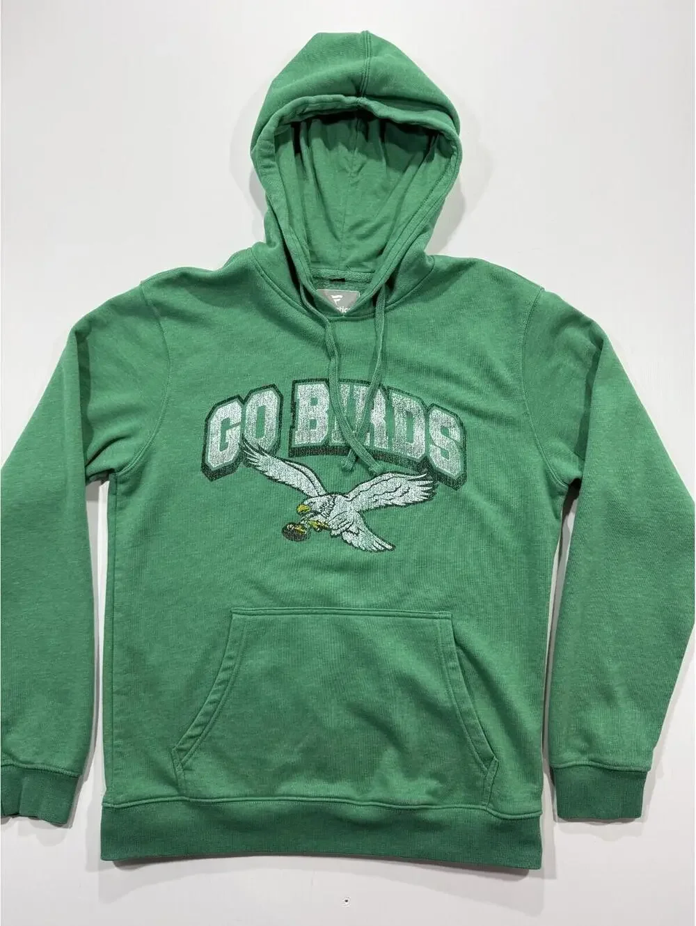 Philadelphia Eagles Go Birds Hoodie Mens M Green Fanatics Pullover - Picture 2 of 8